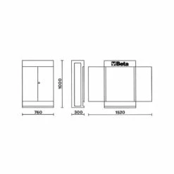 BETA Armoire CargoEvolution 137 Outils 5300VI - 053000015 -Bosch Soldes Magasin beta armoire cargoevolution 137 outils 5300vi 053000015 3