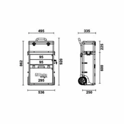 BETA Chariot Porte-outils 2 Modules Superposables - C41H-4100H -Bosch Soldes Magasin beta chariot porte outils 2 modules superposables c41h 4100h 4