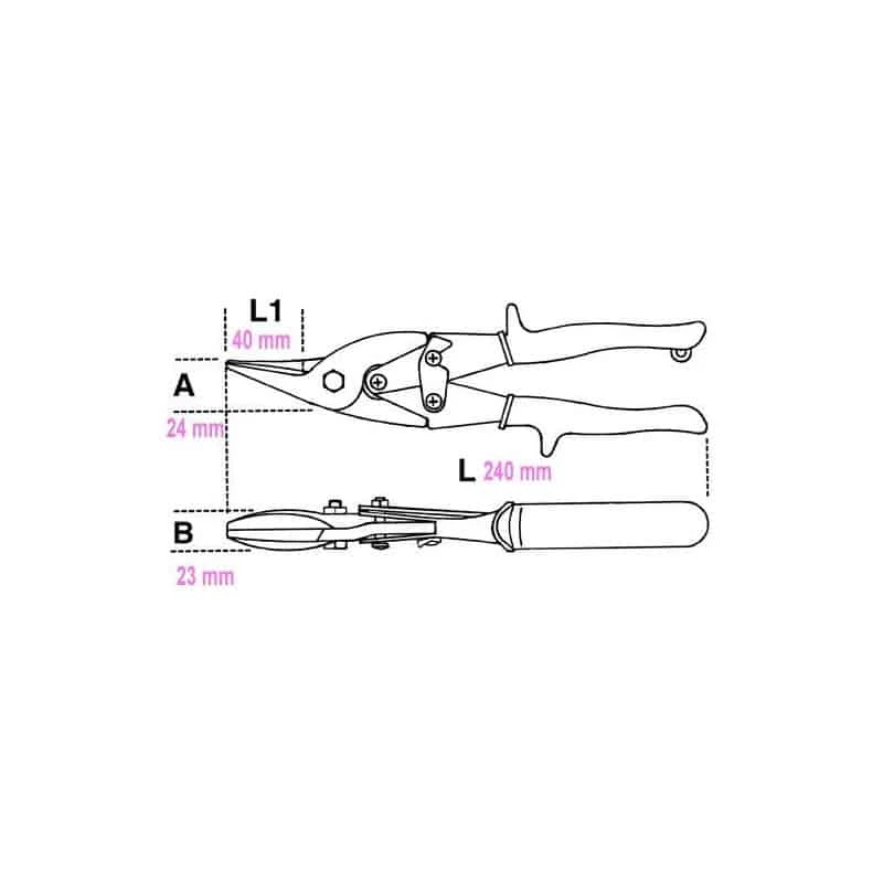 BETA Cisaille Bichantourneuse Coupe Droite - 1122 - 011220020 2 BETA Cisaille Bichantourneuse Coupe Droite - 1122 - 011220020 – Image 2