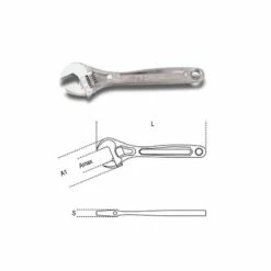 BETA Clé à Molette Ouverture Graduée Chromée – 111