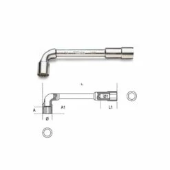 BETA Clé à Pipe Débouchée Chromée - 937