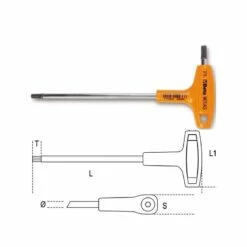 BETA Clé Mâle 6 Pans à Poignée En T - 96T - 000960935