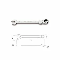 BETA Clé Mixte à Cliquet Articulé - 142SN