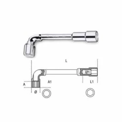BETA Clés à Pipe Débouchée Chromée Polie - 932