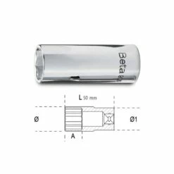 BETA Douille 6 Pans1/4" Série Longue - 900L