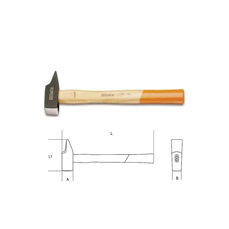 BETA Marteau Mécanicien Tête Rivoir - 1370F 1 BETA Marteau Mécanicien Tête Rivoir - 1370F