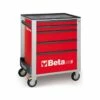BETA Servante 5 Tiroirs Orange/Gris/Rouge - C24S/5