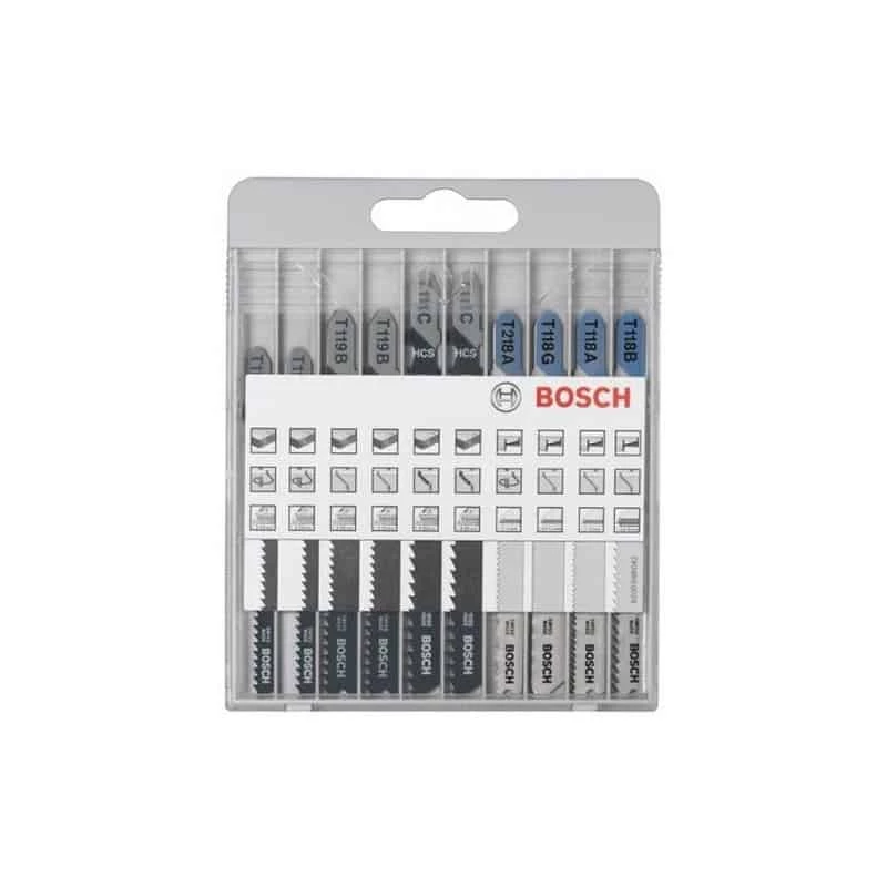 BOSCH 10 Lames Pour Scie Sauteuse Xpro Wood Et Metal - 2607010630 1 BOSCH 10 Lames Pour Scie Sauteuse Xpro Wood Et Metal - 2607010630