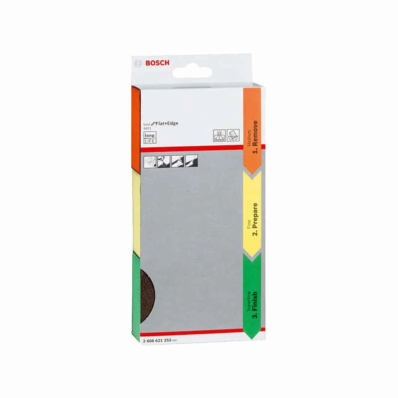 BOSCH 3 éponges Abrasives S471 Best For Flat And Edge - 2608621253 2 BOSCH 3 éponges Abrasives S471 Best For Flat And Edge - 2608621253 – Image 2