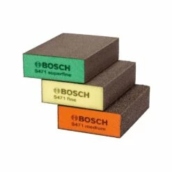 BOSCH 3 éponges Abrasives S471 Best For Flat And Edge - 2608621253