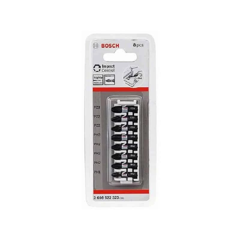 BOSCH Barette 8 Embouts De Vissage PH/PZ Impact Control - 2608522323 2 BOSCH Barette 8 Embouts De Vissage PH/PZ Impact Control - 2608522323 – Image 2