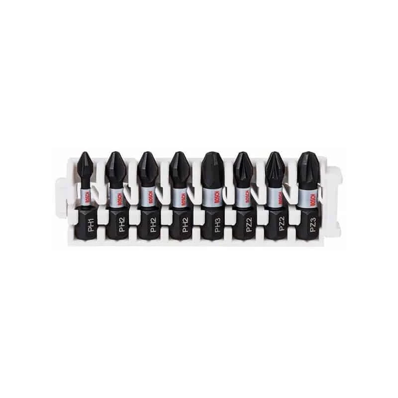 BOSCH Barette 8 Embouts De Vissage PH/PZ Impact Control - 2608522323 1 BOSCH Barette 8 Embouts De Vissage PH/PZ Impact Control - 2608522323