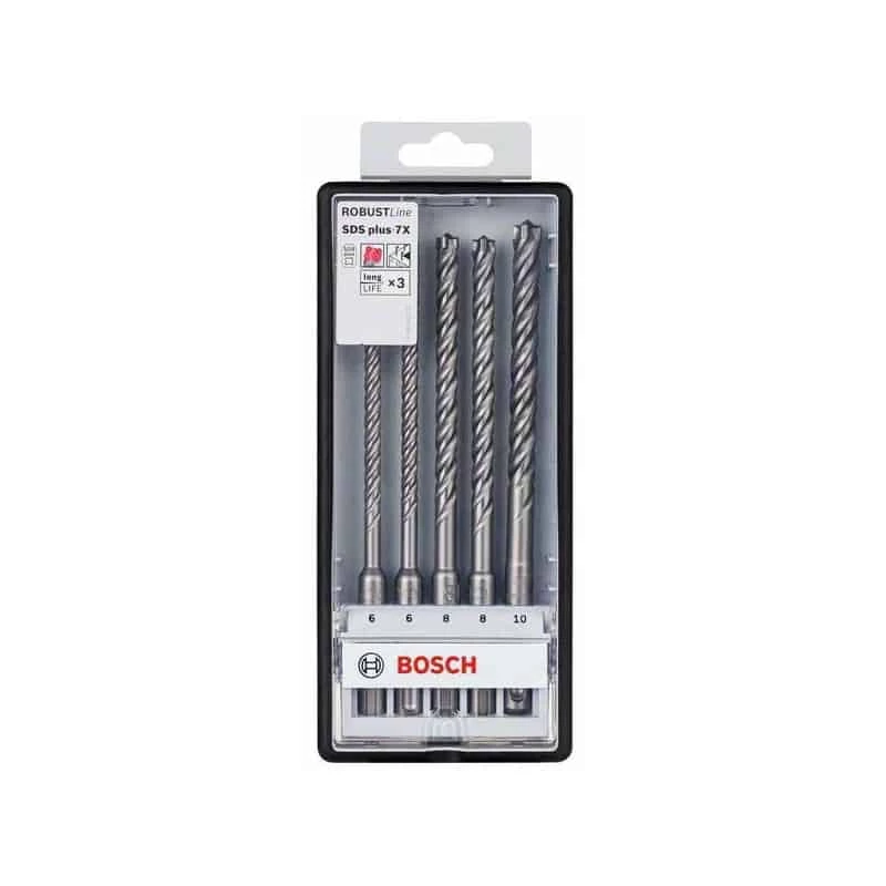 BOSCH Coffret 5 Forets Robust Line SDS-Plus-7X - 2608576200 2 BOSCH Coffret 5 Forets Robust Line SDS-Plus-7X - 2608576200 – Image 2