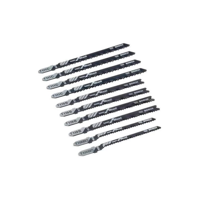 BOSCH Coffret De 10 Lames Pour Scie Sauteuse Xpro Wood - 2607010629 2 BOSCH Coffret De 10 Lames Pour Scie Sauteuse Xpro Wood - 2607010629 – Image 2