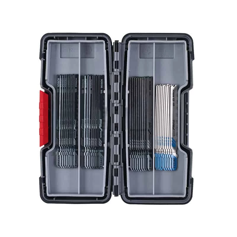 BOSCH Coffret Scie Sauteuse Tough Box Bois/Métal 40 Pièces - 2607010904 1 BOSCH Coffret Scie Sauteuse Tough Box Bois/Métal 40 Pièces - 2607010904