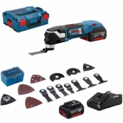 BOSCH Decoupeur Ponceur 18V 5Ah + 16 Acc. - GOP18V-28 - 06018B6003 -Bosch Soldes Magasin bosch decoupeur ponceur 18v 5ah 21 acc gop18v 28 06018b6003 5