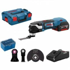 BOSCH Decoupeur Ponceur 18V 1x5Ah + 4 Acc. - GOP18V-28 -Bosch Soldes Magasin bosch decoupeur ponceur 18v 5ah 4 acc gop18v 28 1 5
