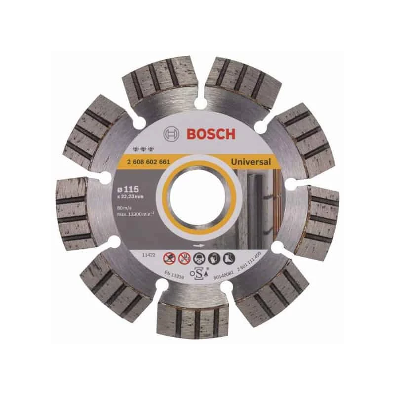 BOSCH Disque à Tronçonner Diamanté Ø115mm - Best For Universal 1 BOSCH Disque à Tronçonner Diamanté Ø115mm - Best For Universal