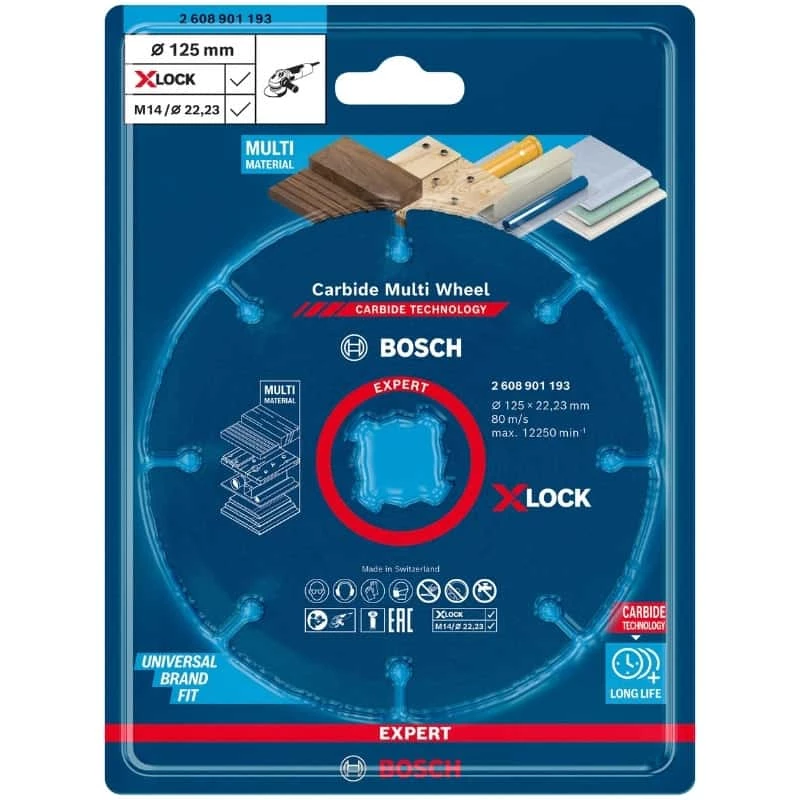 BOSCH Disque X-Lock Carbure Expert Multimatériaux 125 Mm - 2608901193 2 BOSCH Disque X-Lock Carbure Expert Multimatériaux 125 Mm - 2608901193 – Image 2