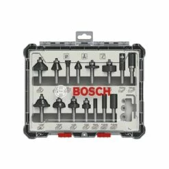 BOSCH Kit De 15 Fraises Mixtes à Queue De 8mm - 2607017472