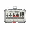 BOSCH Kit De 6 Fraises à Affleurer à Queue De 6mm - 2607017468
