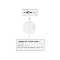 BOSCH Lame Plongeante STARLOCK Max Wood-Métal MAIZ32APB -Bosch Soldes Magasin bosch lame plongeante starlock max wood metal maiz32apb 2