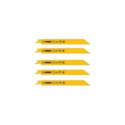 DEWALT 5 Lames De Scies Sabres Bi-Métal 152 Mm - Réf. DT2351