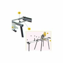 DEWALT Barres Guidage 500 Mm Pour DW743N - Réf. DE3491