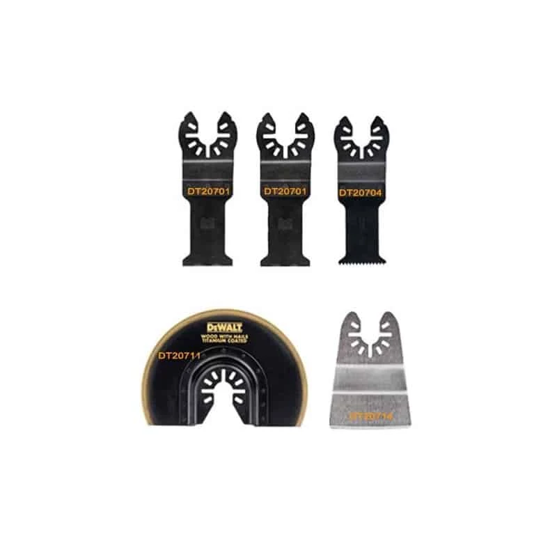 DEWALT Blister 5 Lames Pour Multi-cutter - DT20715 1 DEWALT Blister 5 Lames Pour Multi-cutter - DT20715