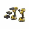 DEWALT Perceuse DCD791 + Visseuse à Chocs DCF887 18V 5Ah - DCK268P2T
