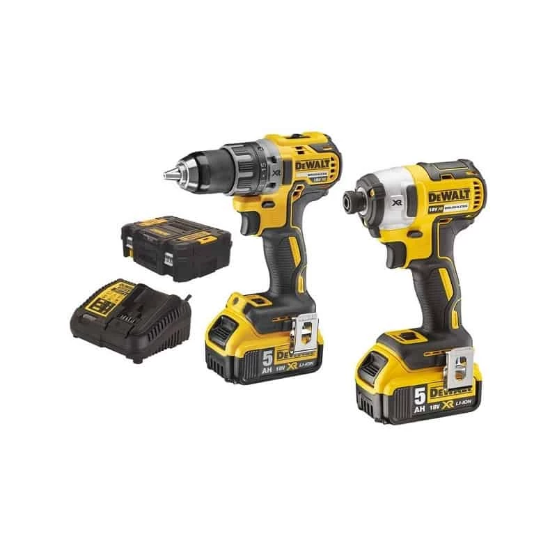 DEWALT Perceuse DCD791 + Visseuse à Chocs DCF887 18V 5Ah - DCK268P2T 1 DEWALT Perceuse DCD791 + Visseuse à Chocs DCF887 18V 5Ah - DCK268P2T