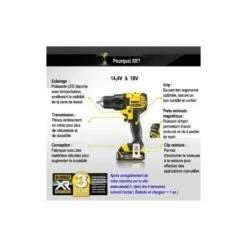 DEWALT Perceuse Visseuse Sans Fil XR 18V - DCD790M2 -Bosch Soldes Magasin dewalt perceuse visseuse sans fil xr 18v dcd790m2 2