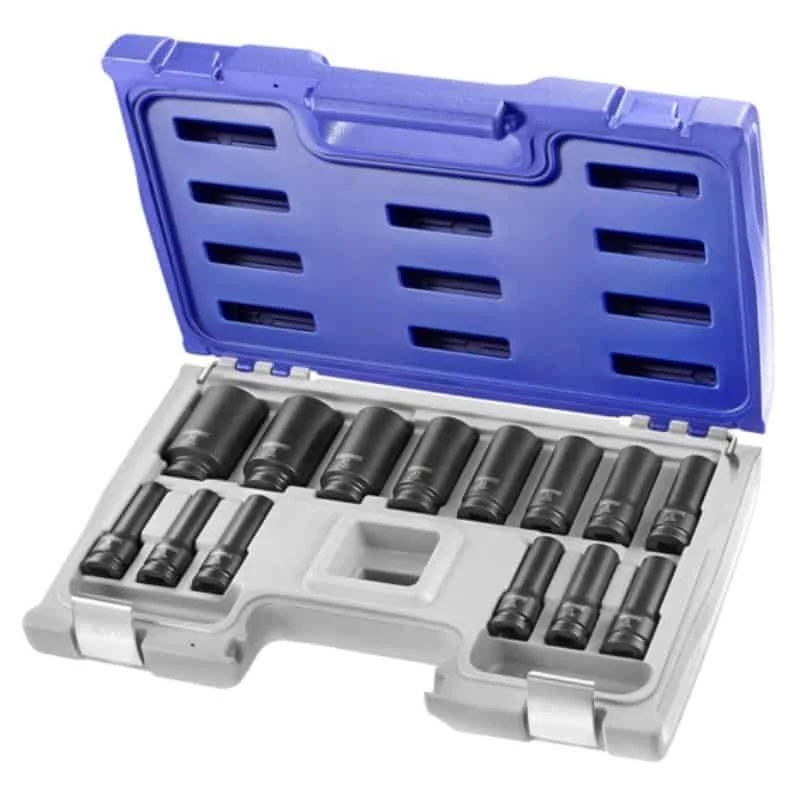 EXPERT Jeu 14 Douille Impact 1/2" Longues - E041602 1 EXPERT Jeu 14 Douille Impact 1/2" Longues - E041602