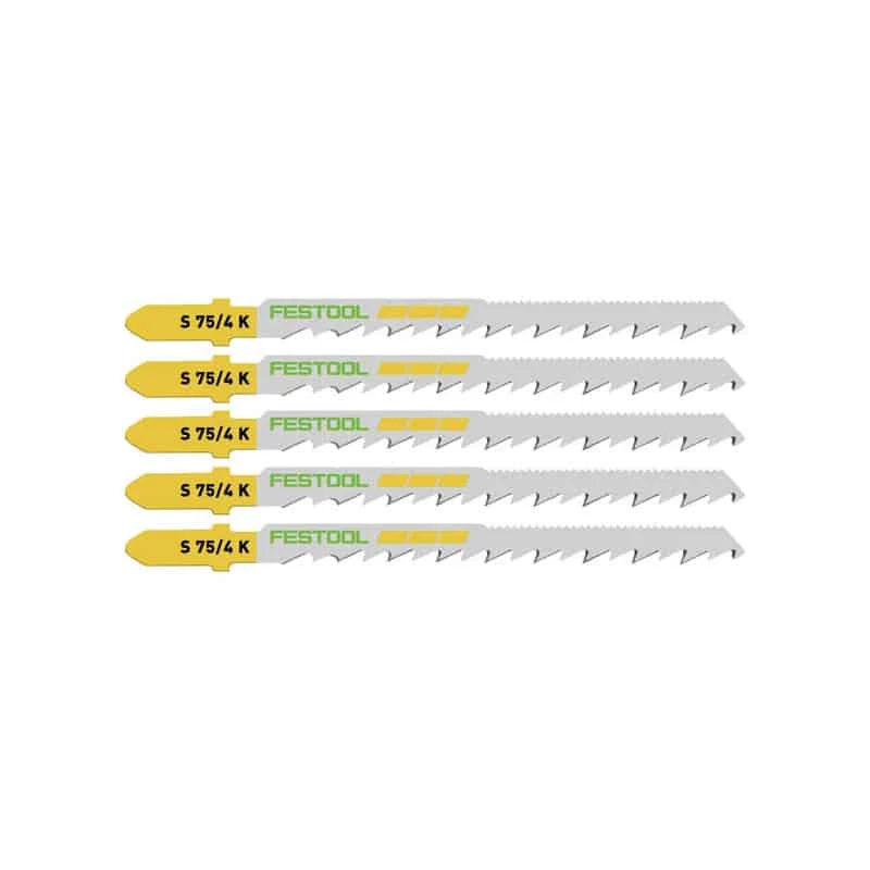FESTOOL Lame De Scie Sauteuse Bois S 75/4 K/5 (x5) - 204265 1 FESTOOL Lame De Scie Sauteuse Bois S 75/4 K/5 (x5) - 204265