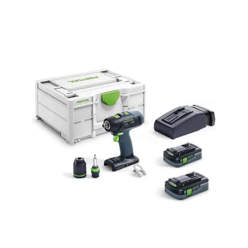 FESTOOL Perceuse Visseuse Sans Fil T18+3 HPC 4,0 I-Plus - 576446 1 FESTOOL Perceuse Visseuse Sans Fil T18+3 HPC 4,0 I-Plus - 576446