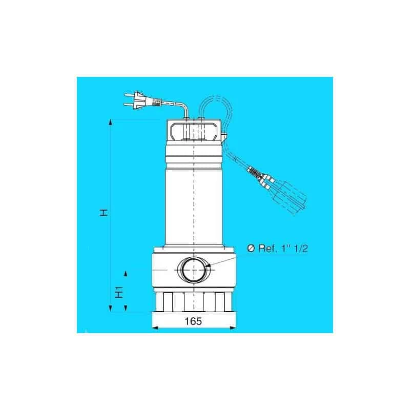 FLYGT Pompe De Relevage Eaux Usées - 0,55 KW - 3,9 A - DXVM35-5 4 FLYGT Pompe De Relevage Eaux Usées - 0,55 KW - 3,9 A - DXVM35-5 – Image 4