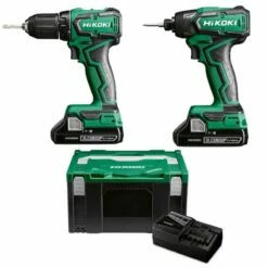 HIKOKI Perceuse Visseuse DS18DD + Visseuse à Choc WH18DD - KC18DDWDZ