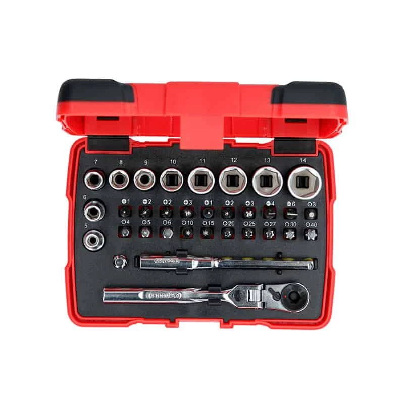 KS TOOLS Coffret Douilles Et Embouts TORSION Power 1/4", 33 - 918.3005 2 KS TOOLS Coffret Douilles Et Embouts TORSION Power 1/4", 33 - 918.3005 – Image 2