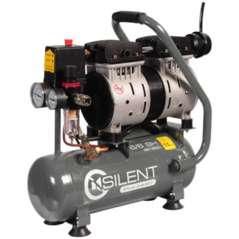 LACME Compresseur Monobloc Sans Huile Silencieux 6/6 SH - 461900 1 LACME Compresseur Monobloc Sans Huile Silencieux 6/6 SH - 461900