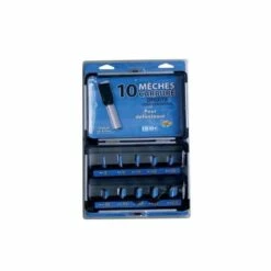 LEMAN Coffret 10 Mèches Droites Carbure Queue 8mm - 428 700 10