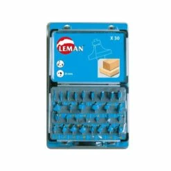 LEMAN Coffret 30 Mèches De Défonceuse Assorties Queue 8mm - 42870030