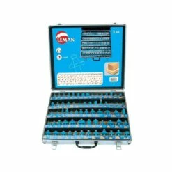 LEMAN Coffret 66 Mèches Défonceuse Carbure Queue 8mm - 42870066