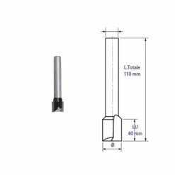 LEMAN Mèches à Rainer Droite Carbure Serie 408 Extra Longue