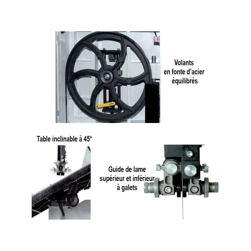LEMAN Scie à Ruban 470mm Triphasé - SRU470T 2 LEMAN Scie à Ruban 470mm Triphasé - SRU470T – Image 2
