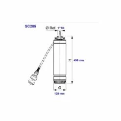 LOWARA Pompe De Puit 5" Pour Eau Claire - 0,55 KW - 4,2 A - SC205C -Bosch Soldes Magasin lowara pompe de puit 5 pour eau claire 055 kw 42 a sc205c 3