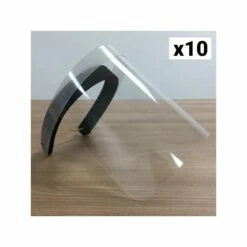 SKINPACK Lot De 10 Visières Transparentes TU - SKINPACKVISIEREX10