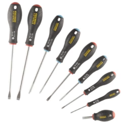 STANLEY Set De 9 Tournevis Elec + Meca + Pozi Fatmax - FMHT65424-0